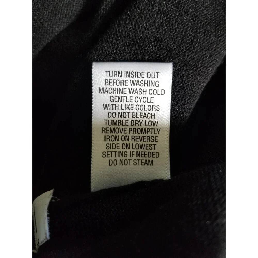 Studio Works Tunic Sweater L Black Blue Damask Scarf Set Long Sleeve - Picture 10 of 11